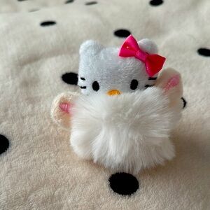 Hello Kitty Plush Keychain with Pink Bow